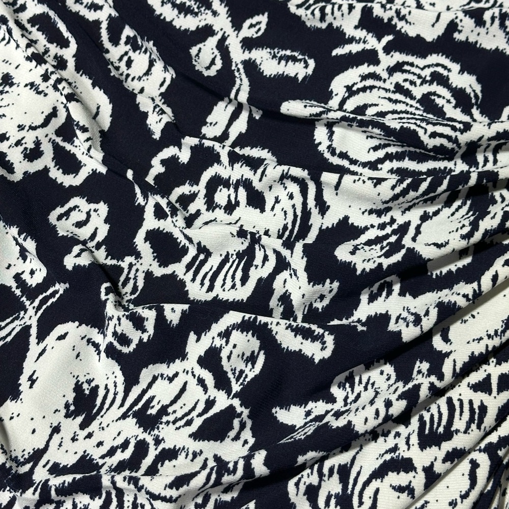 Lauren Ralph Lauren Dress Dark Blue/White Size 6 - Picture 5 of 6